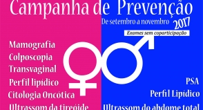 Campanha de Prevenção 2017 começa em setembro e segue até novembro