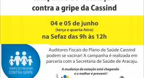 Campanha de Vacinação contra gripe na Sefaz acontece na próxima semana