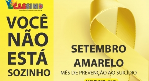 Cassind apoia o Setembro Amarelo de Prevenção ao Suicídio