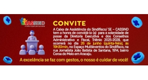 CONVITE PARA SOLENIDADE DE POSSE DA DIRETORIA TRIÊNIO 2025/2028